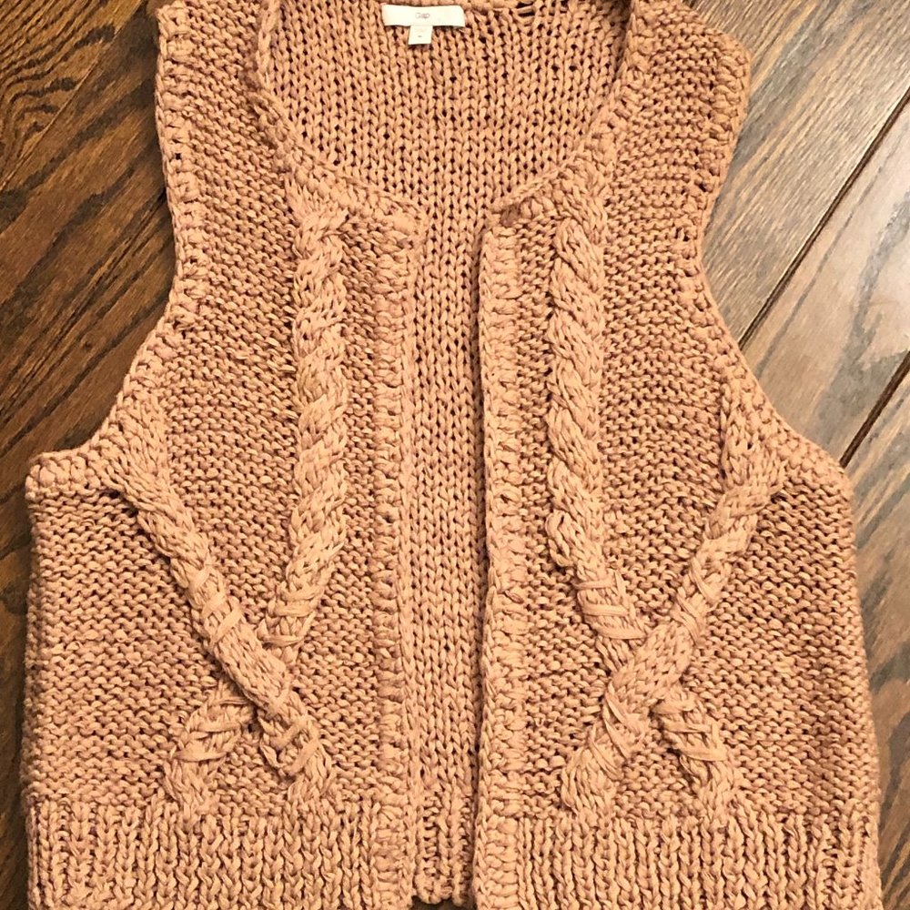 GAP SWEATER VEST ~ SIZE M MEDIUM / ROSE PINK ~ COTTON BLEND